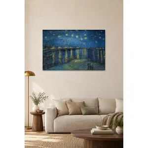 Impression sur toile Fida Van Gogh Nuit étoilée au-dessus de la Rhône - Product Image 1