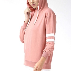 2024 MOQ bajo Color liso ropa de calle mujeres sudaderas con capucha de alta calidad de manga larga pulóver señoras Sudadera con capucha Casual sudaderas con capucha - Product Image 1