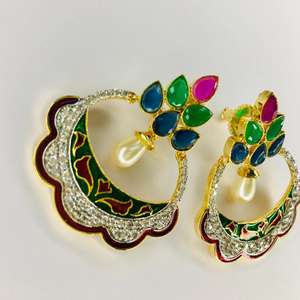 Pendientes de oro Vintage para mujer más vendidos, cadenas, perlas de moda de Los Ángeles, regalos de aleación, circón para California, Florida, venta al por mayor - Product Image 4