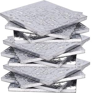 Posavasos decorativo de Metal, Juego de 4 posavasos de Metal, producto de utensilios de cocina para mesa de té y café - Product Image 2