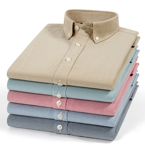 Camisa Casual de Algodón para Hombre de Alta Calidad, Estilo Popelina, Nueva Colección de Primavera, Gran Venta, Cómoda, Manga Larga, Resistente a las Arrugas - Product Image 1