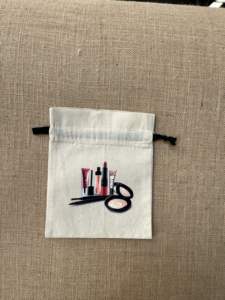 Sacs à vin en coton bio faits à la main avec cordon de serrage, fermeture éclair, motif lettres, taille personnalisable, style ethnique, pour boutiques de retour - Product Image 3