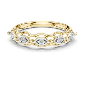 Bague en diamant de laboratoire marquise 0,06 CT pour femme, clarté VVS-VS EF, or 18 carats, 14 carats, 10 carats et argent 925, or rose, or jaune, or blanc - Product Image 3