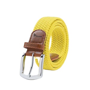 Men's Plain Elastic Casual Belt Stretch <b>Adjustable</b> 105-120cm Elastic Belt With Pin Alloy Buckle Eco-Friendly For Wholesale - Product Image 1