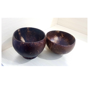 Tazón de cáscara de coco con acabado natural para guardar joyas de frutas o artículos de escritorio que agregan comodidad y simplicidad rústica - Product Image 4