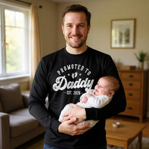 Maglietta a Maniche Lunghe per Neogenitori 2026 - Promemoria Speciale per Papà Prima Volta - Product Image 1