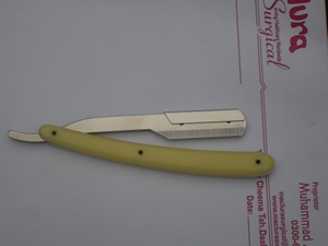 มีดโกนหนวดสแตนเลสใบมีดเดี่ยวขนาด6นิ้วแบบเปียกแบบใช้แล้วทิ้งพร้อมโกนหนวดและตัดคอพร้อมโลโก้ที่ปรับแต่งได้ - Product Image 6