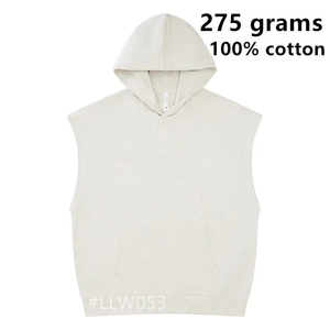Sporty Men <b>Sleeveless</b> <b>Hoodies</b> Regular Fit Lightweight Summer Training Gym Polyester/Cotton Joxai Sports Wear 2026 - Product Image 6