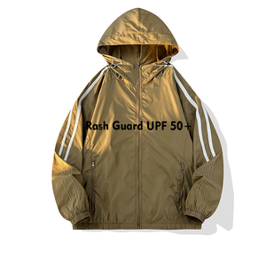 Chaqueta de Protección Solar de Manga Larga de Secado Rápido con Patrón Sólido para Verano UPF 50+ para Pesca al Aire Libre Personalizable - Product Image 1