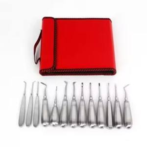 Kit d'instruments chirurgicaux pour extraction dentaire, pour extraction dentaire et élévation radiculaire, kit dentaire, kit de sutures, instrument chirurgical - Product Image 5