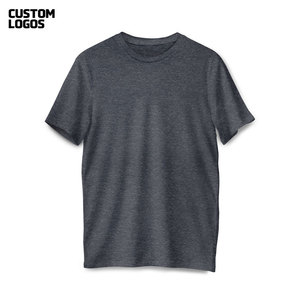 T-shirt noir à manches courtes en coton basique uni blanc col rond été dames t-shirts femmes - Product Image 5