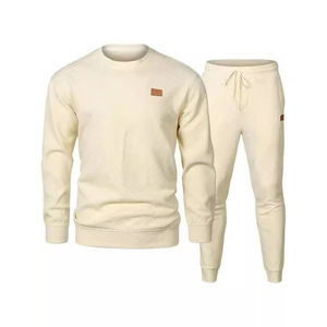 Vêtements de sport d'automne et d'hiver pour hommes avec impression de logo personnalisé 2 T-shirt Ensemble de vêtements de sport pour adultes Survêtement de jogging décontracté de haute qualité - Product Image 5