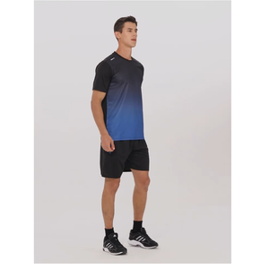 Camiseta de fútbol americano hecha a medida de alta calidad, Camiseta corta de equipo de sublimación con estampado Premium, camiseta de fútbol americano Premium azul - Product Image 1