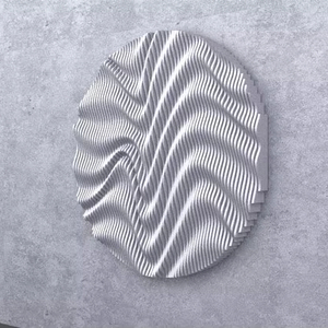 Juego de 15 diseños modernos Art Deco CNC Digital decoración de pared de madera ondulada para colgar en el hogar para fiestas de cumpleaños - Product Image 1