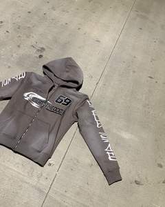 Nuevas Sudaderas con Capucha y Cremallera para Hombre, Invierno, Bordadas, con Serigrafía, 100% Algodón, Felpa, Secado Rápido, Transpirables, MOQ Bajo, Venta al Por Mayor - Product Image 4