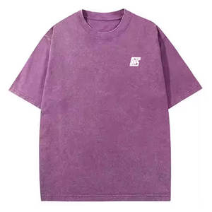 เสื้อยืดโอเวอร์ไซส์ทรงหลวมสไตล์แอซิดวอช สำหรับผู้ชาย เหมาะกับสไตล์สตรีท ใส่ได้ทุกวัน สวมใส่สบาย - Product Image 1