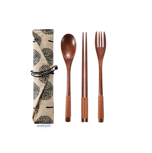 Ustensiles et accessoires de cuisine en bois naturel design et faits à la main Ensemble de couverts principalement utilisés dans les restaurants hôtels à bas prix - Product Image 4