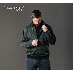 Veste anti-coupure noire - niveau de protection 5, lavable en machine - Product Image 1