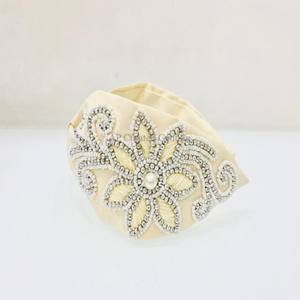 Luxueux 2025 arrivée indien perlage embelli à la main bandeau perlé meilleure qualité personnalisable fête porter vente chaude - Product Image 4