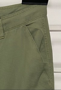 Short Cargo Dobby 100% coton délavé décontracté pour homme avec demi-pantalon respirant solide et demi-pantalon tissé à poches 3D - Product Image 3