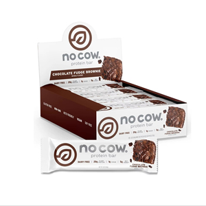 Barras de Proteína Veganas Sin Leche, Sabor Chocolate Fudge Brownie Mejorado, Paquete de 12 - Product Image 1