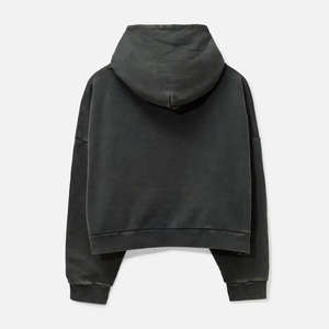 Wholesale Cropped High Quality Cotton <b>Fleece</b> Boxy Fit <b>Hoodies</b> For <b>Men</b> Customised Sizes Heavyweight <b>Hoodies</b> - Product Image 6