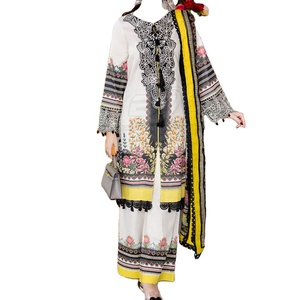 Traditional Embroidered Ladies Suit Customizable OEM Service Stylish Embroidered Women Suit - Product Image 1