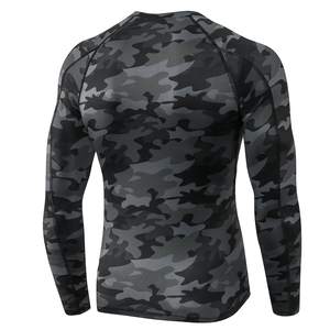 Mangas largas Dry Fit Compresión Spandex Atlético Correr Entrenamiento Fitness Gimnasio Yoga Active Tops Compresión para hombres - Product Image 2