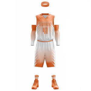 Bas quantité minimale de commande 100% maille de polyester vêtements de sport en gros raisonnables maillot de sublimation personnalisé à bas prix ensembles d'uniformes de basket-ball courts - Product Image 3