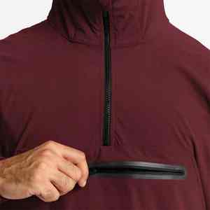 Chaqueta Deportiva Unisex con Capucha, Impermeable y Cortavientos, de Poliéster/Algodón, para Entrenamiento, Running, Ocio, Personalizable, Transpirable, Lisa en la Parte Delantera - Product Image 2