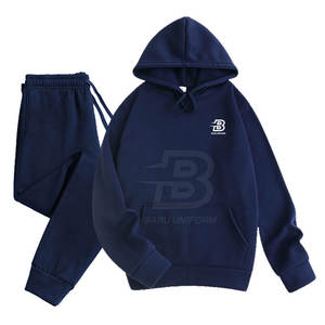 Nuevo diseño 100% algodón pulóver hombres chándal manga larga ropa de calle hombres chándal hecho en Pakistán - Product Image 2