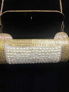 Exclusive Luxury Metallic Clutch For Women Designed To Complement High Fashion Styles Bag With Chain Strap Fashionable - Product Image 4