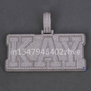 Goteo Hip Hop 925 plata esterlina Moissanite diamante colgante con VVS claridad diamantes da un toque único de Glam - Product Image 1