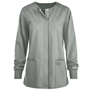 Mangas elásticas antiarrugas para cuidado de la salud, elegante chaqueta médica de talla grande con cremallera inoxidable, conjuntos de uniformes de enfermería, Unisex - Product Image 3
