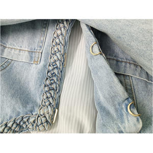 Nuevo estilo al por mayor OEM de alta calidad para mujer chaqueta de mezclilla para mujer pantalones vaqueros casuales de fabricante de Bangladesh precio de venta al por mayor - Product Image 2