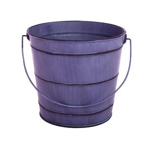 ถังเหล็กชุบสังกะสีดีไซน์แบบชนบทสไตล์วินเทจถังสวรรค์สำหรับปลูกต้นไม้ของคุณ - Product Image 1