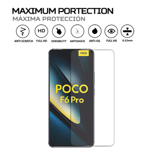 อุปกรณ์ป้องกันหน้าจอกันกระแทกสำหรับมือถือ Poco F6 Pro อุปกรณ์เสริมพรีเมี่ยม - Product Image 2