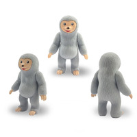 Jouet en PVC floqué avec image d'animal OEM : paresseux, alpaga, cheval et autres modèles de fabricants – Boîte mystère