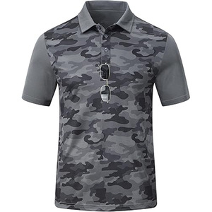 custom oem Camo Design Polo Shirts for <b>Men</b> made by <b>Dress</b> Sports - Product Image 1