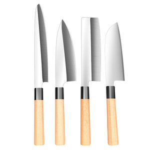 Juego de Cuchillos de Cocina Estilo Japonés para Rebanar Sushi, Carne, Santoku y Sashimi - Product Image 1