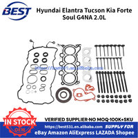 MBSGSW Kit de reconstruction de moteur Vilebrequin Pistons Roulement Con-rod pour Hyundai Elantra Tucson Kia Forte Soul G4NC2.0L 2012-2019