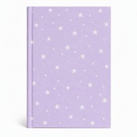 Carnet à motif étoile lavande, impression personnalisée, bloc-notes professionnel en gros