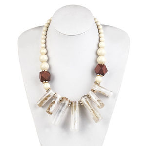 Premium Quality Womens <b>Resin</b> Beaded Statement Necklace Customized Color Size Fashion Jewelry for Party <b>Resin</b> <b>Crafts</b> - Product Image 1