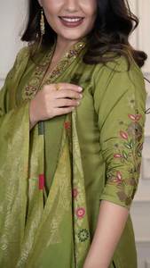 Moderno Reversible Lanzamiento Nuevos Diseñadores Kurti Pent Dupatta Set para Fiesta - Product Image 6