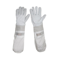 Hochwertige Wildleder-Imkerhandschuhe Stichresistente Schutzhandschuhe mit Langer Manschette Sicherheits-Arbeitshandschuhe für Imkerei und Garten Unisex