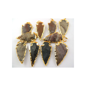 จี้หัวลูกศรทองเหลืองชุบดำสำหรับเด็กขนาด45-50มม. ภูมิปัญญาภายในสไตล์วินเทจ - Product Image 5