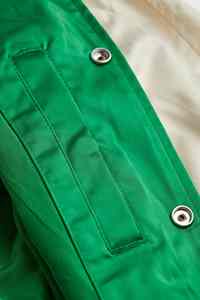 2025 personnalisable 100% Polyester Satin Baseball Bomber veste grande taille hommes collège porter brodé coupe-vent pour l'hiver - Product Image 5