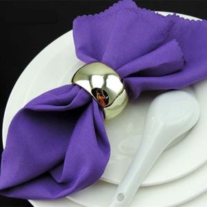 Anillo dorado de acero inoxidable para servilletas, vajilla de alta calidad con apariencia real de diseño único para restaurante, boda, hogar y hotel - Product Image 5