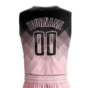 Uniforme de basket-ball pour hommes dernière conception uniforme de basket-ball imprimé de logo personnalisé - Product Image 5