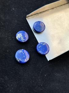 Pièces de monnaie en lapis-lazuli bleu de haute qualité, pierres semi-précieuses naturelles, pierres précieuses en vrac pour la fabrication de bijoux, différentes tailles disponibles, Ibrahim - Product Image 6